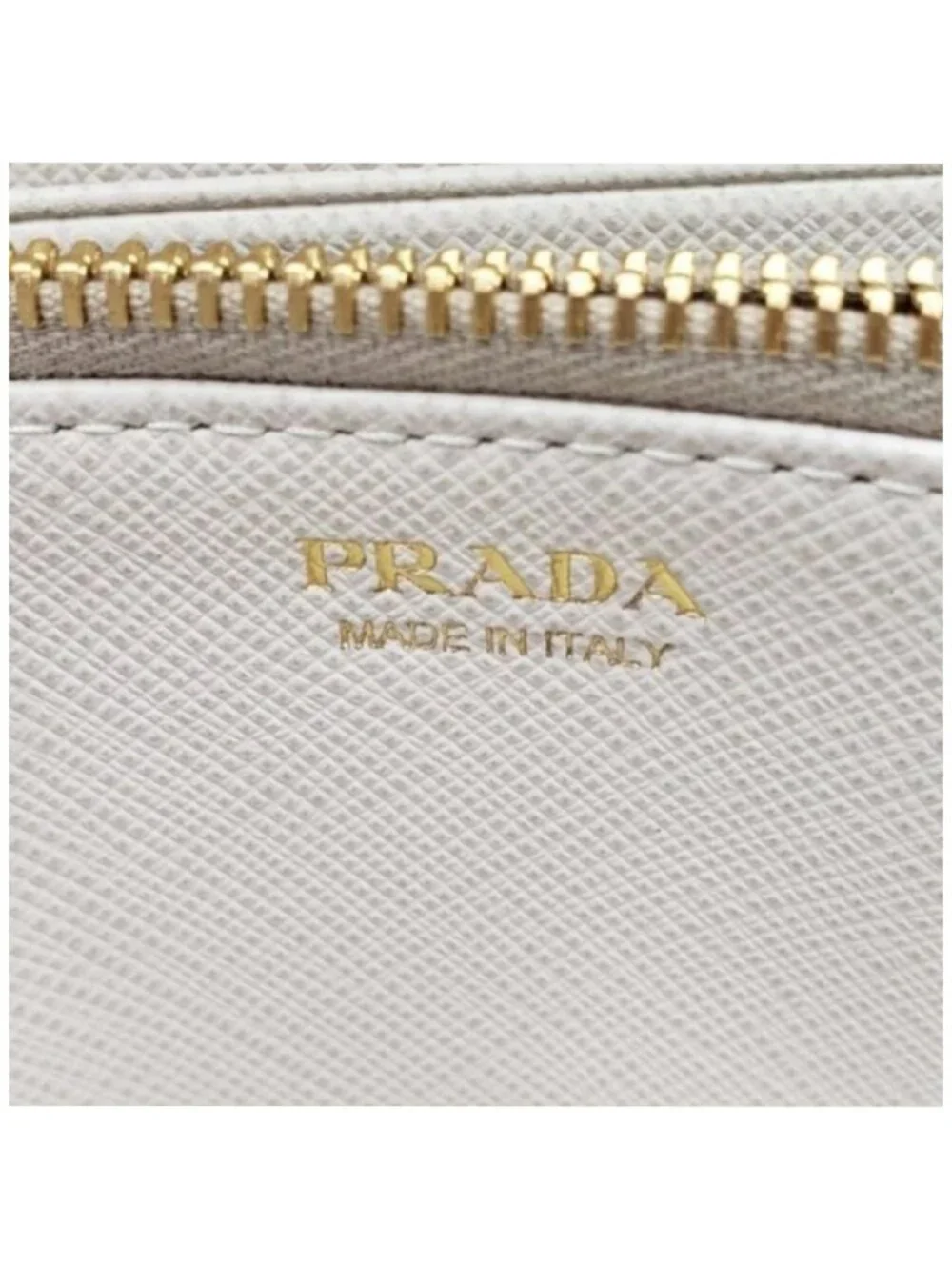 Authentic Prada Saffiano Fiocco Bow Zip-Around Wallet